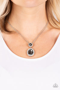 autopostr_pinterest_58290,rhinestones,short necklace,silver,Castle Diamonds - Silver Rhinestone Necklace