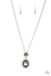autopostr_pinterest_58290,rhinestones,short necklace,silver,Castle Diamonds - Silver Rhinestone Necklace