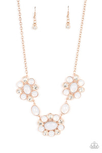 autopostr_pinterest_58290,Life of the party,opal,rhinestones,rose gold,short necklace,white,Your Chariot Awaits Rose Gold Opal Rhinestone Necklace