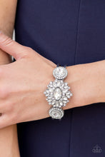 Load image into Gallery viewer, Daydream Dazzle - White Rhinestone Cuff Bracelet Paparazzi Accessories