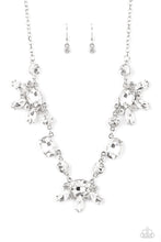 Load image into Gallery viewer, GLOW-trotting Twinkle - White Rhinestone Necklace Paparazzi Accessories