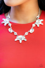 Load image into Gallery viewer, GLOW-trotting Twinkle - White Rhinestone Necklace Paparazzi Accessories