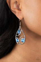 Load image into Gallery viewer, Send the BRIGHT Message - Blue Earrings Paparazzi Accessories