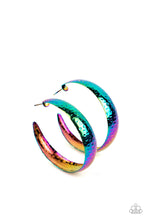 Load image into Gallery viewer, Futuristic Flavor Multi Oil Spill Hoop Earring Paparazzi Accessories