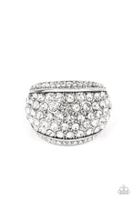 Load image into Gallery viewer, Running Off Sparkle White Rhinestone Ring Paparazzi Accessories