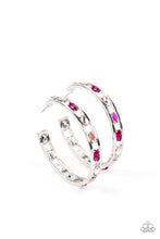 Load image into Gallery viewer, The Gem Fairy Rhinestone Hoop Earrings Paparazzi Accessories