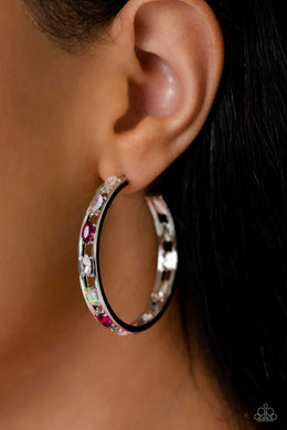 The Gem Fairy Rhinestone Hoop Earrings Paparazzi Accessories