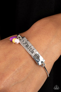 Flirting with Faith - Purple Toggle Bracelet Paparazzi Accessories