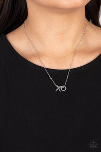 autopostr_pinterest_58290,short necklace,silver,Hugs and Kisses - Silver Necklace