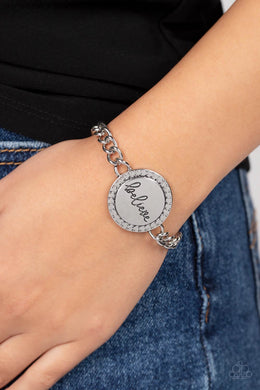 Hope and Faith - Silver Paparazzi Accessories