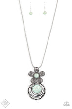 Load image into Gallery viewer, Bohemian Blossom Blue Stone Necklace Paparazzi Accessories