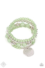 Load image into Gallery viewer, Surfer Style Green Stretchy Bracelet Paparazzi Accessories