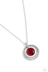 cat's eye,long  necklace,red,Cats Eye Couture - Red Cat’s Eye Necklace
