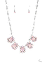 Load image into Gallery viewer, Pearly Pond - Pink Opal Rhinestone Necklace Paparazzi Accessories