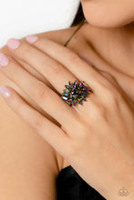 Load image into Gallery viewer, Untamable Universe Multi Oil Spill Rhinestone Ring Paparazzi Accessories