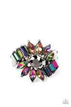 Load image into Gallery viewer, Untamable Universe Multi Oil Spill Rhinestone Ring Paparazzi Accessories