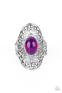 purple,stone,wide back,Mexican Magic - Purple Ring