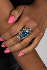 blue,wide back,Mexican Magic - Blue Ring