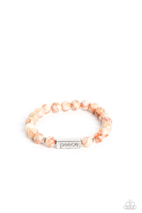 inspirational,stones,stretchy,Serene Season - Orange Stone Stretchy Bracelet