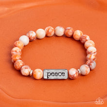 Load image into Gallery viewer, Serene Season - Orange Stone Stretchy Bracelet Paparazzi Accessories