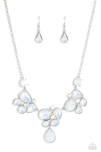 autopostr_pinterest_58290,opal,rhinestones,short necklace,white,Everglade Escape - White Opal Rhinestone Necklace