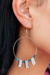 blue,fashion fix,fishhook,Luxe Lagoon Blue Earrings