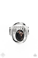 Load image into Gallery viewer, Marble Masterpiece Black Stone Ring Paparazzi Accessories