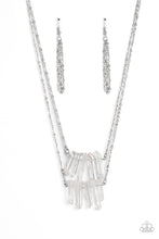 Load image into Gallery viewer, Crystal Catwalk - White Necklace Paparazzi Accessories