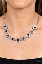 Load image into Gallery viewer, Blooming Brilliance - Blue Rhinestone Necklace Paparazzi Accessories
