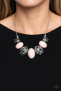 autopostr_pinterest_58290,pink,short necklace,Patterned Paisley - Pink Necklace