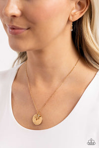 faith,gold,short necklace,Flourishing Faith - Gold Necklace
