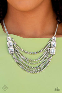 cuff,fishhook,rhinestones,short necklace,white,wide back,Magnificent Musings Complete Trend Blend 0323