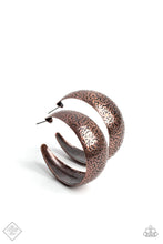 Load image into Gallery viewer, Mother Nature Medley Copper Hoop Earrings Paparazzi Accessories