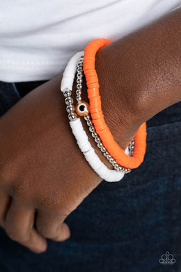 EYE Have A Dream - Orange Stretchy Bracelet Paparazzi Accessories