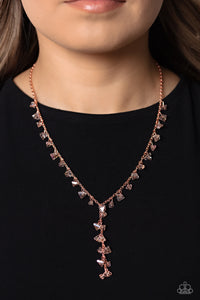 copper,short necklace,Chiseled Catwalk - Copper Necklace