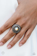 Load image into Gallery viewer, Botanical Backdrop Multi Rhinestone Ring Paparazzi Accessories