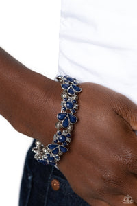 blue,stretchy,Teasing Torrent - Blue Stretchy Bracelet