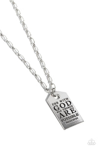 faith,long necklace,silver,Possible Pendant - Silver Necklace