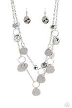 Load image into Gallery viewer, Hammered Horizons - Silver Necklace Paparazzi Accessories