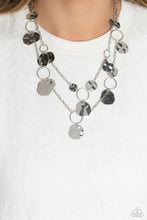 Load image into Gallery viewer, Hammered Horizons - Silver Necklace Paparazzi Accessories