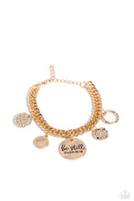 Load image into Gallery viewer, GLITTER and Grace - Gold Bracelet Paparazzi Accessories