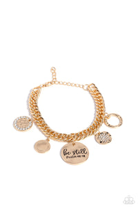 faith,gold,Lobster Claw Clasp,GLITTER and Grace - Gold Bracelet