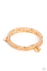 coil,gold,Illusive Infinity - Gold Coil Bracelet