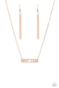 rose gold,short necklace,LUNAR or Later - Rose Gold Necklace