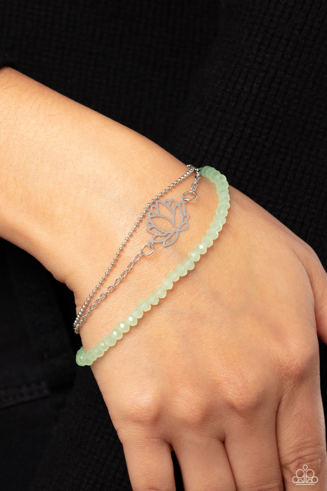 A LOTUS Like This - Green Bracelet Paparazzi Accessories
