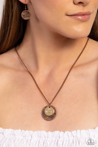 copper,faith,short necklace,Gilded Guide - Copper Necklace