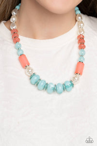 blue,multi,short necklace,A SHEEN Slate - Blue Necklace