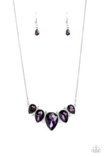 Load image into Gallery viewer, Regally Refined - Purple Rhinestone Necklace Paparazzi Accessories