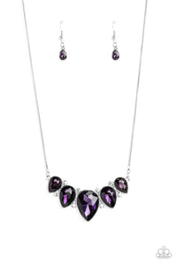 autopostr_pinterest_58290,purple,rhinestones,short necklace,Regally Refined - Purple Rhinestone Necklace