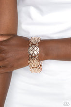 Load image into Gallery viewer, Filigree Fanfare - Rose Gold Paparazzi Accessories